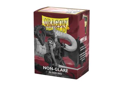 Dragon Shield Matte Non-Glare Sleeves - Blood Red (100 Sleeves)