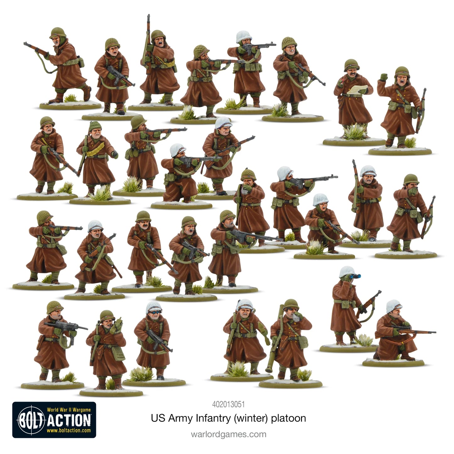 Bolt Action - US Army Infantry (Winter) Platoon - 402013051