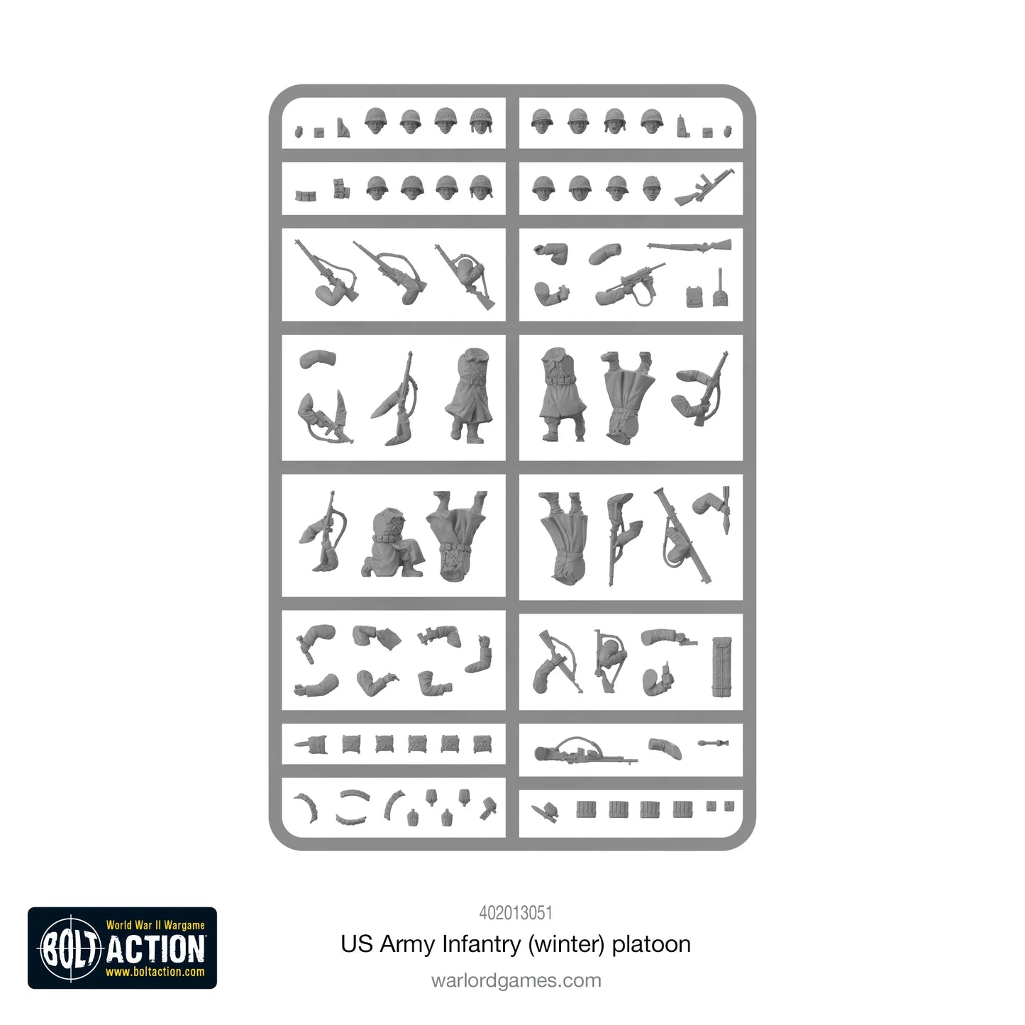 Bolt Action - US Army Infantry (Winter) Platoon - 402013051