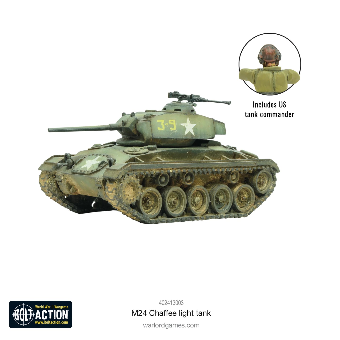Bolt Action - M24 Chaffee, US light tank - 402413003