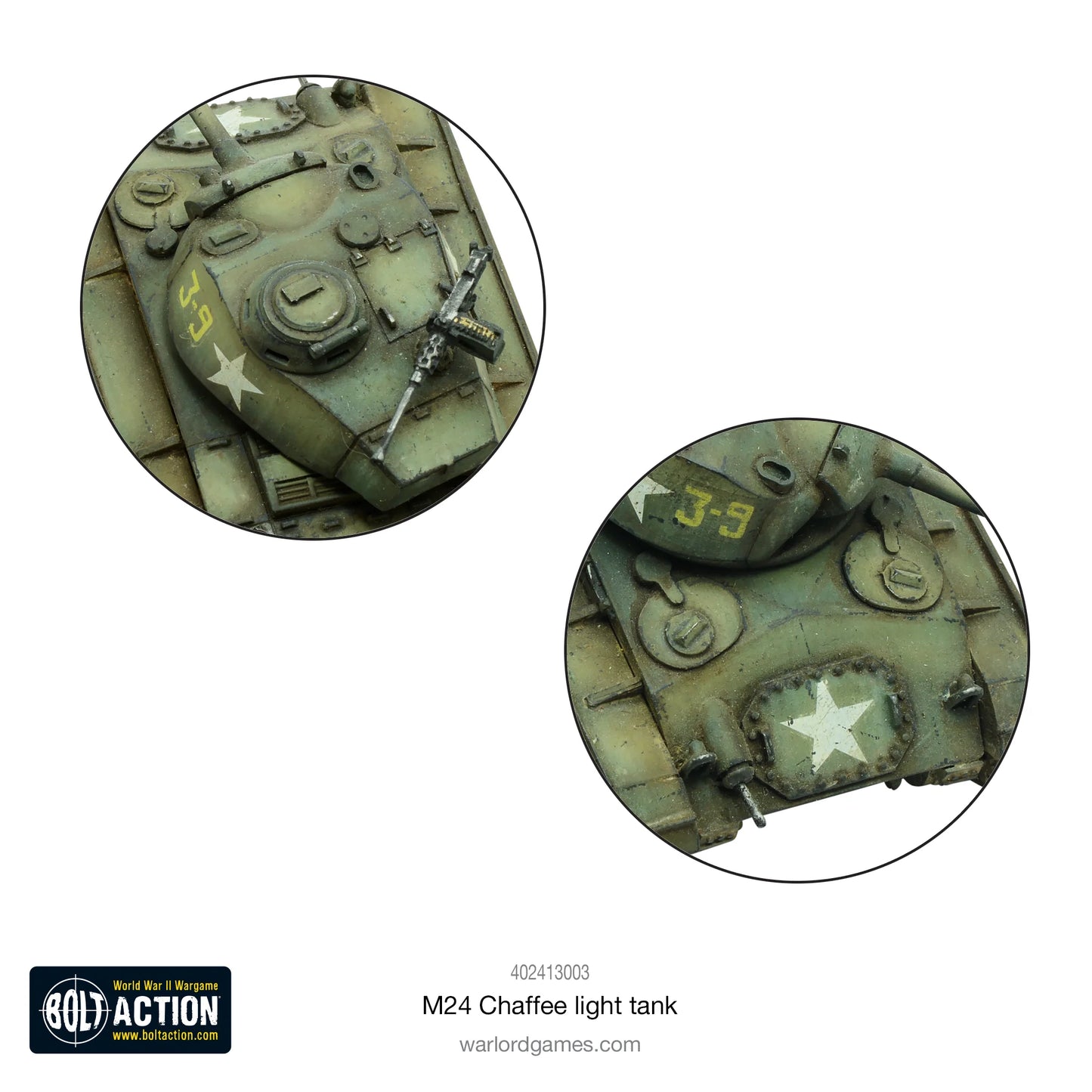 Bolt Action - M24 Chaffee, US light tank - 402413003