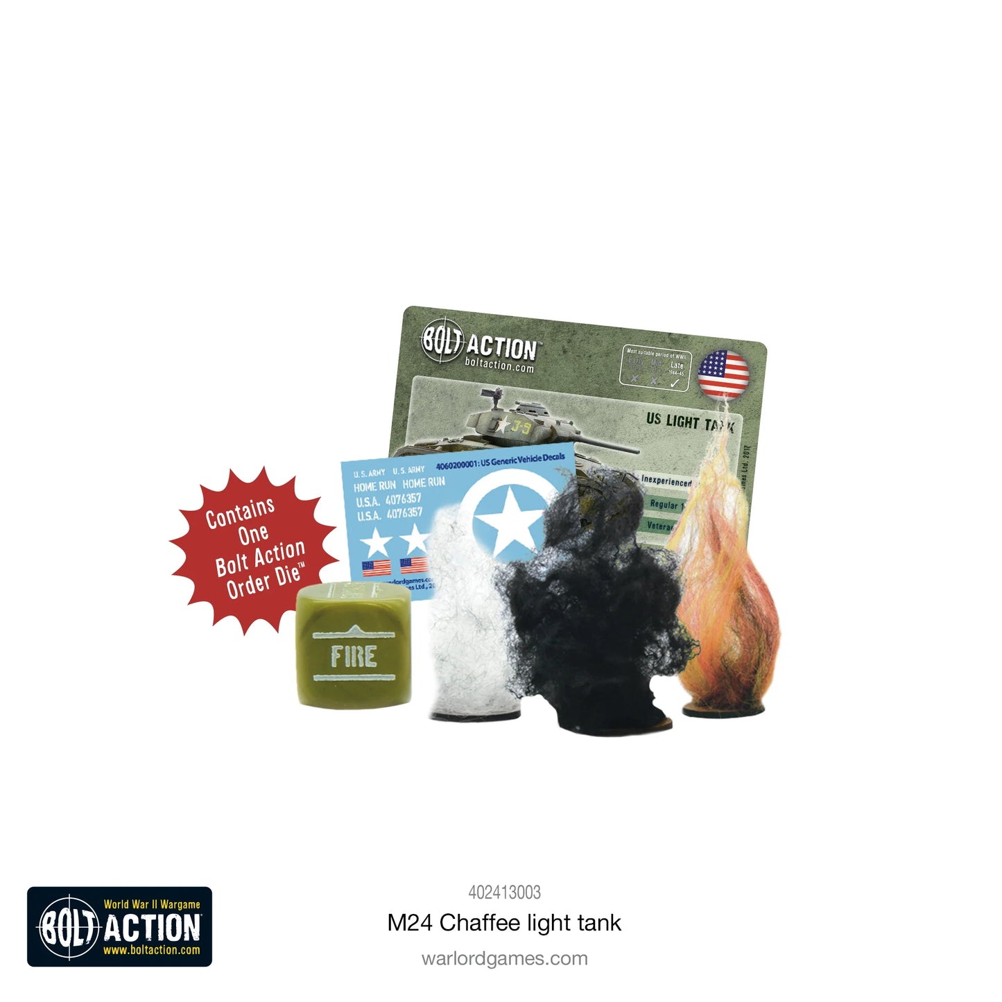 Bolt Action - M24 Chaffee, US light tank - 402413003