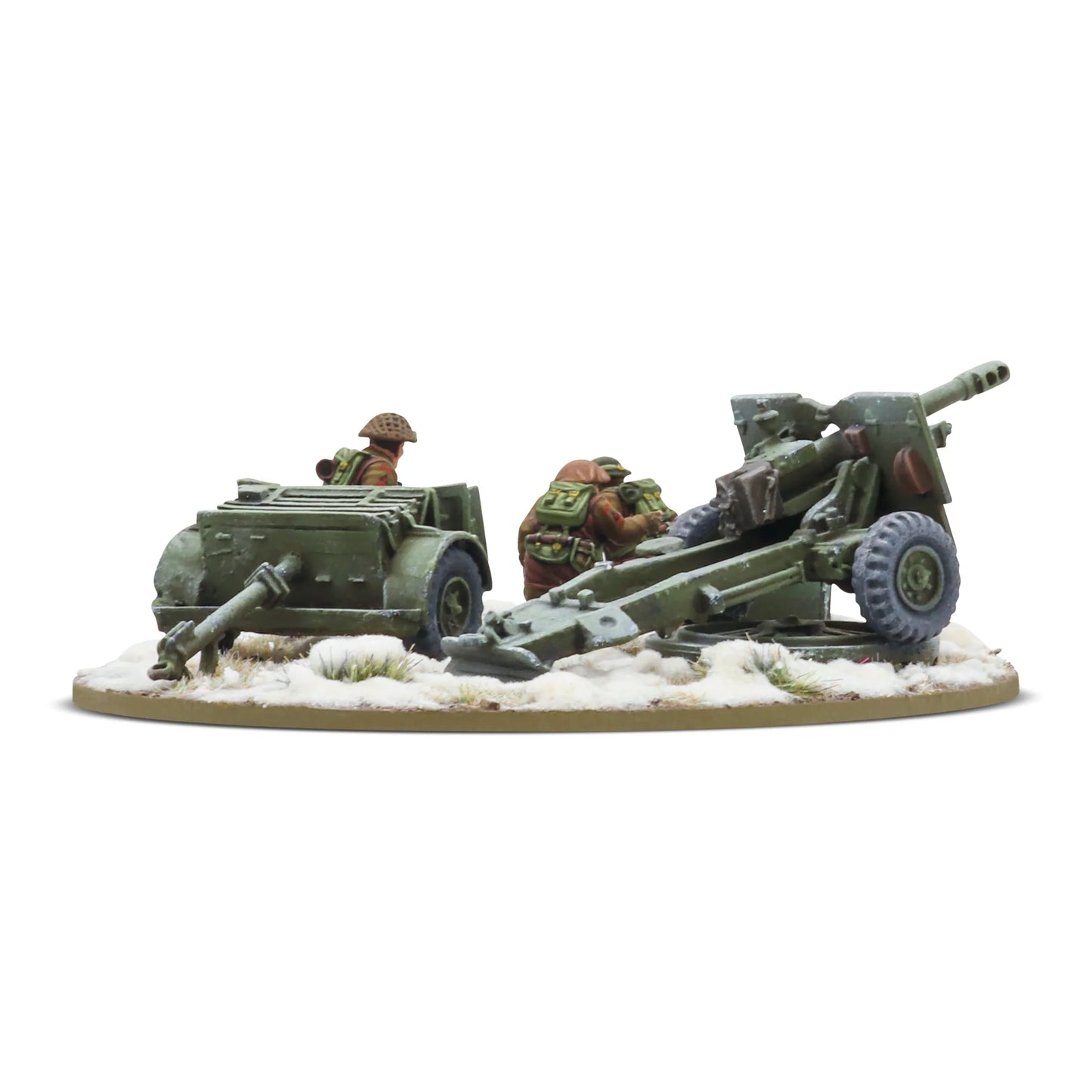 Bolt Action - New 25-Pdr Light Howitzer with British Infantry (Winter) Crew