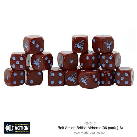 Bolt Action British Airborne D6 Dice (16) - 408401101