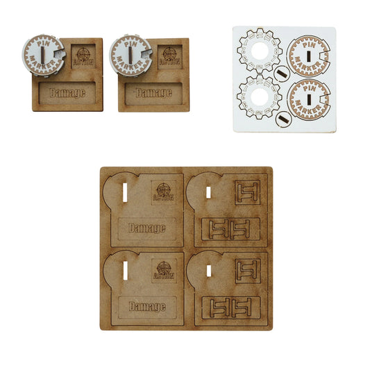 Bolt Action MDF Vehicle Pin Markers - 408800002
