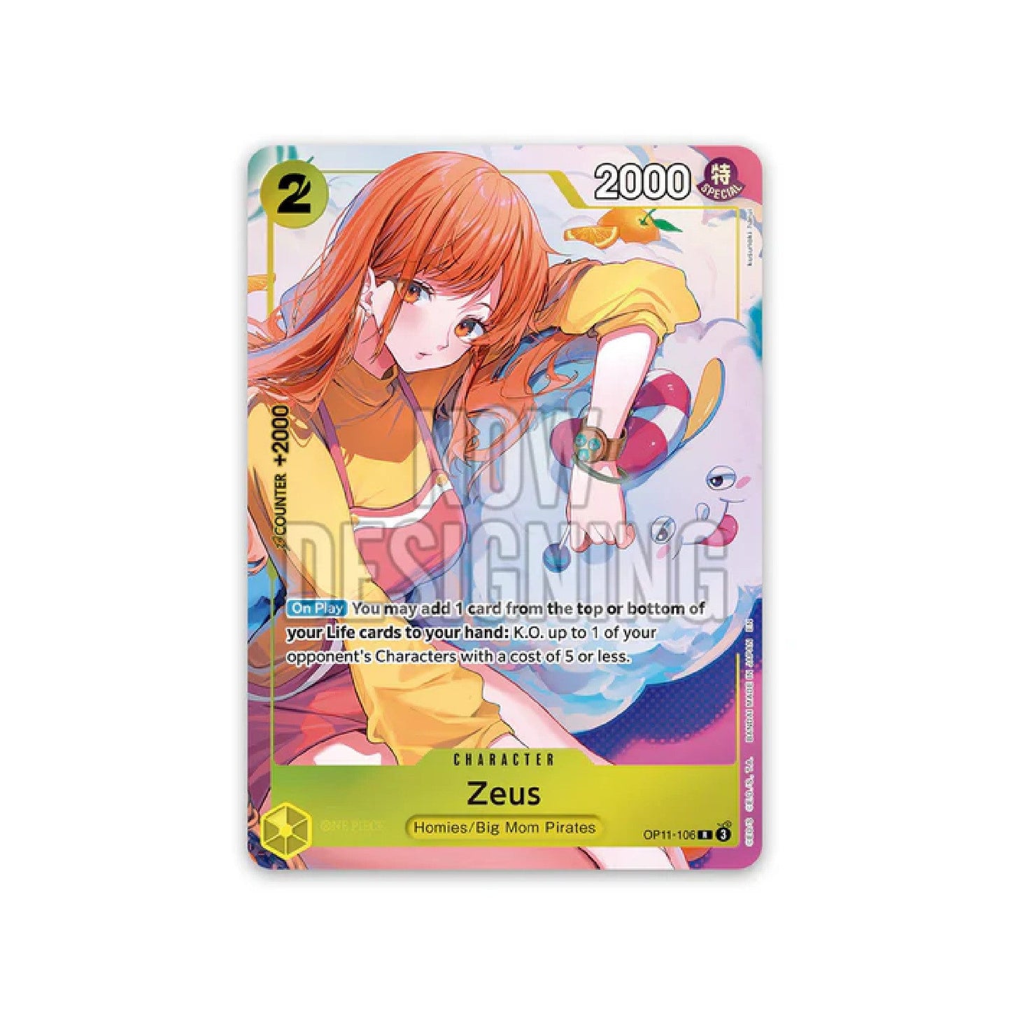 One Piece Card Game - Official Playmat Bandai Card Games Fest 24-25 Edition Nami/Zeus OP11-106