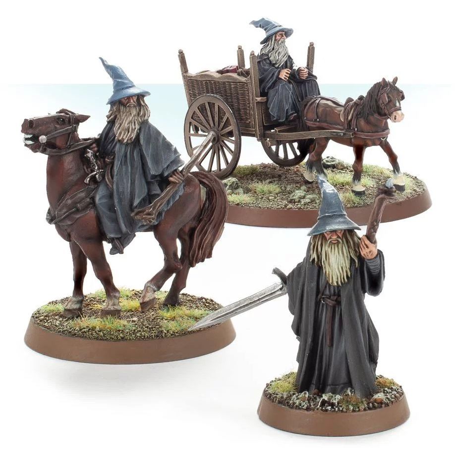 Middle-earth™ - Gandalf der Graue zu Fuß, beritten und auf Karren