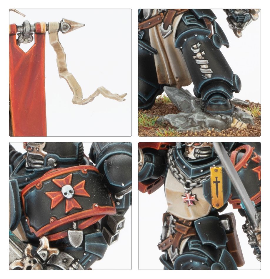 Warhammer 40.000 - Space Marines - Black Templars: Kreuzzug-Standartenträger (55-57)