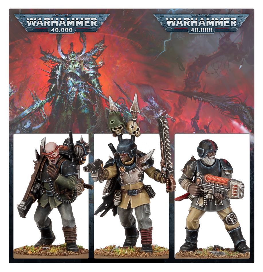 Warhammer 40.000 - Chaos Space Marines - Traitor Guardsmen Squad (43-107)