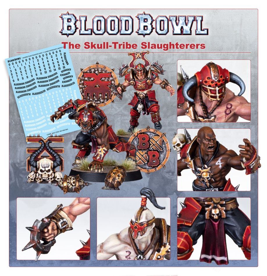Blood Bowl - Khorne Blood Bowl Team - Skull-tribe Slaughterers (202-19)