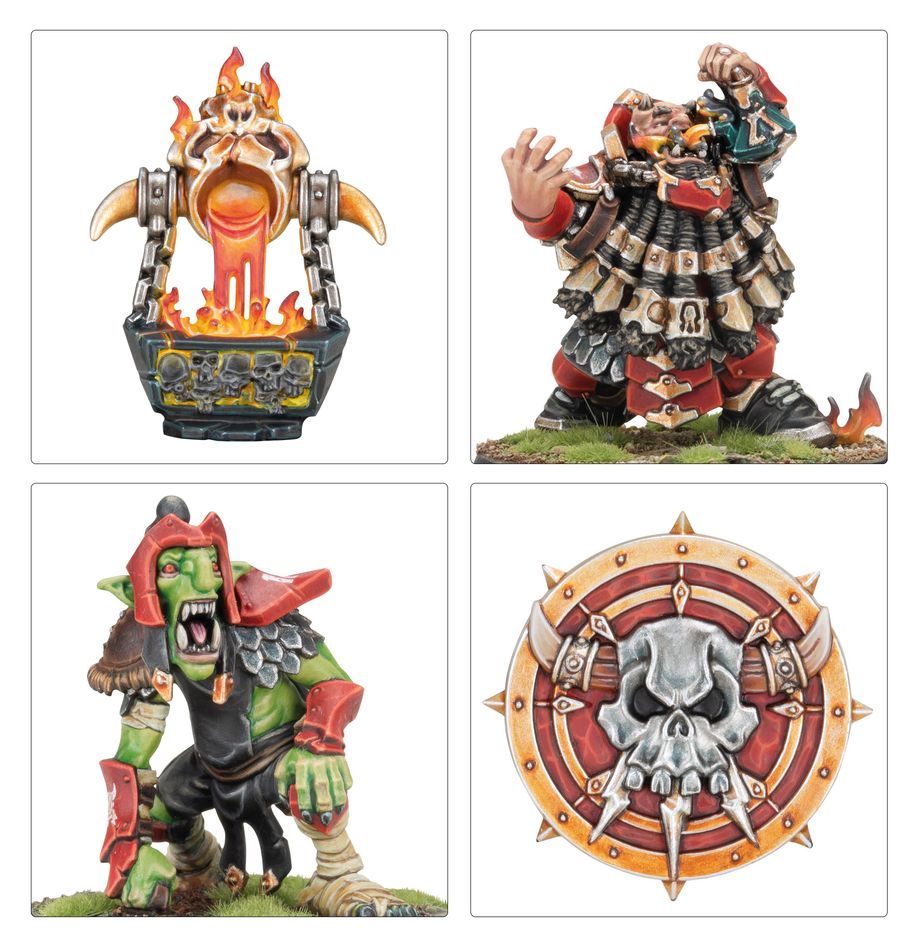 Blood Bowl - Chaos Dwarf Blood Bowl Team: The Zharr-Naggrund Ziggurats (201-11)