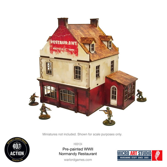 Bolt Action - Pre-painted WW2 Normandy Restaurant - H00124