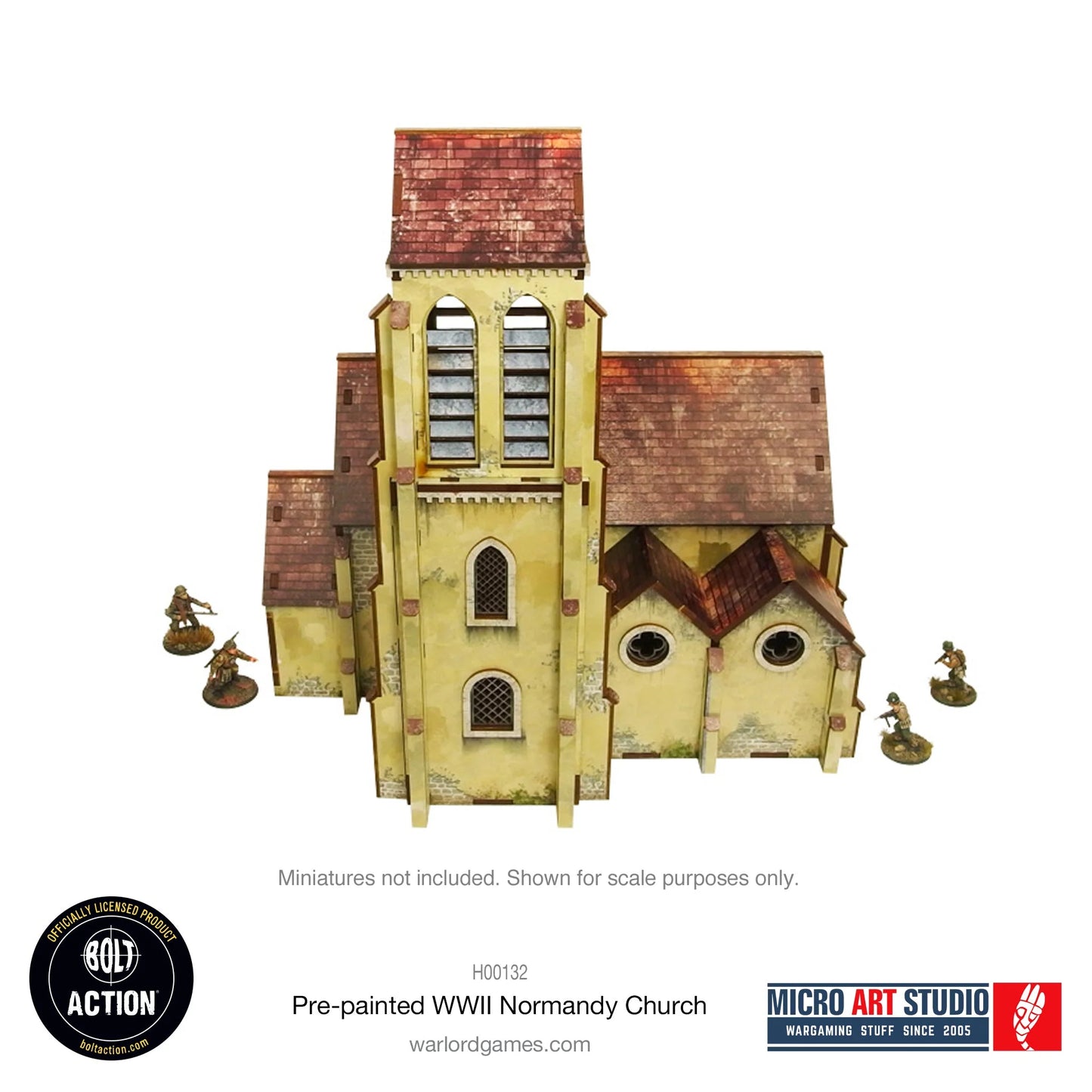 Bolt Action - Pre-painted WW2 Normandy Church - H00132