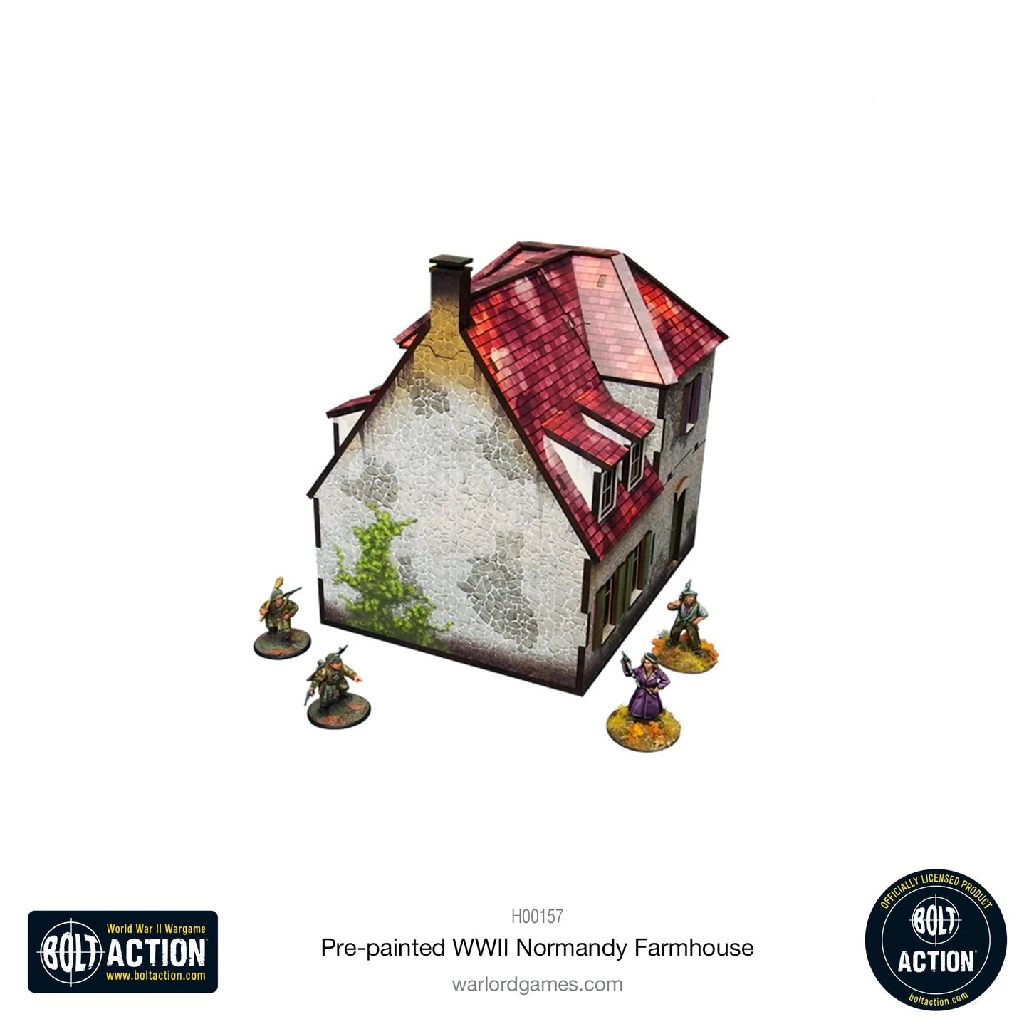 Bolt Action: Pre-Painted WWII Normandy Farmhouse - H00157