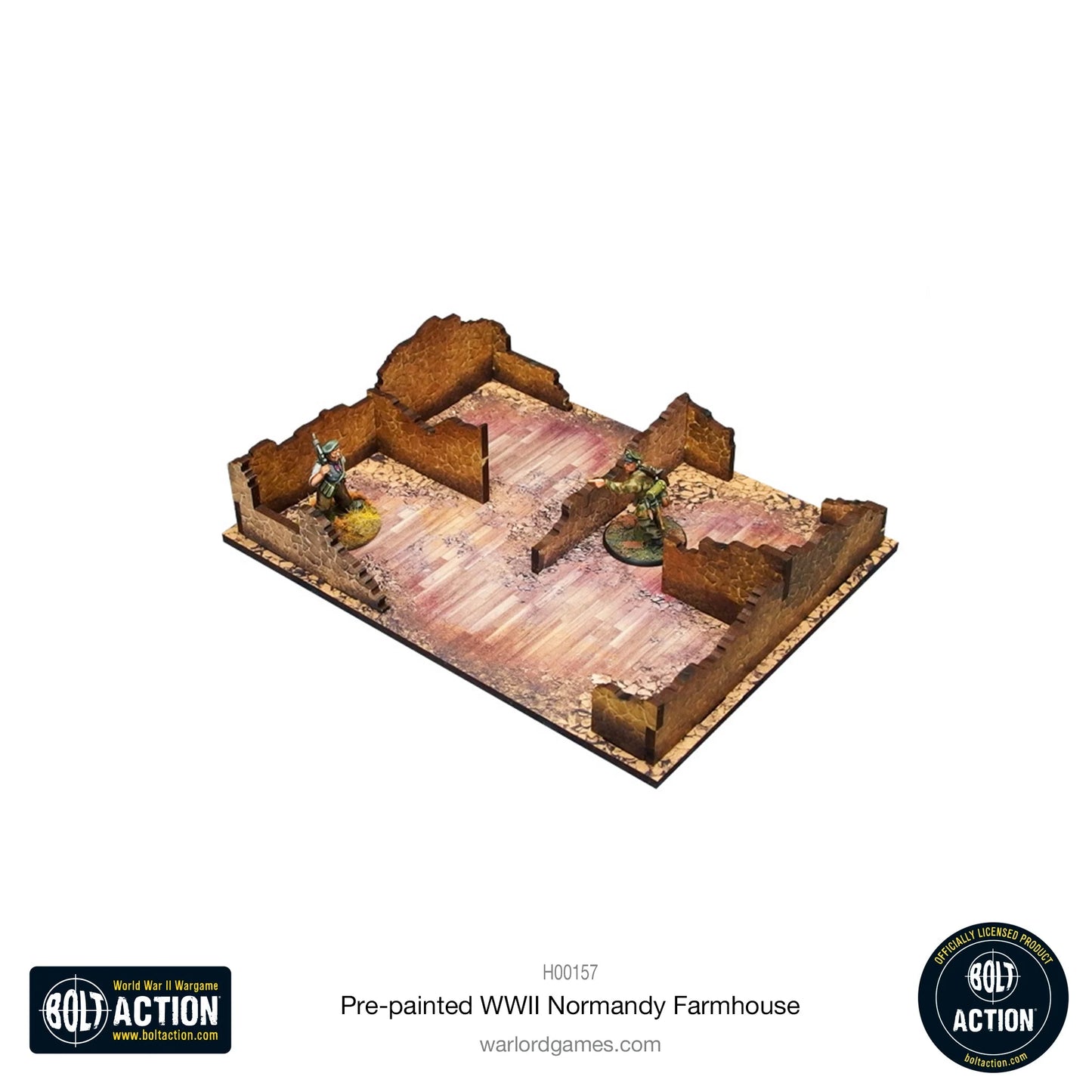Bolt Action: Pre-Painted WWII Normandy Farmhouse - H00157