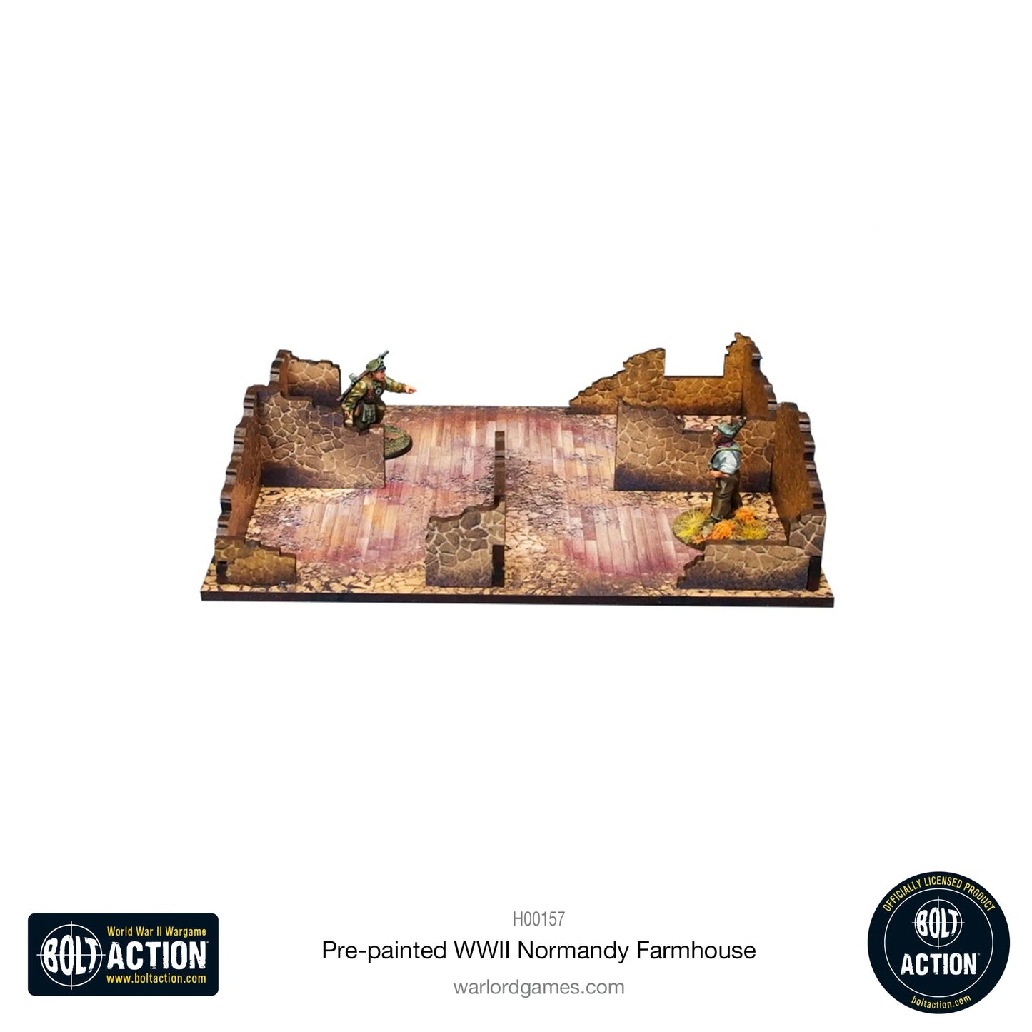 Bolt Action: Pre-Painted WWII Normandy Farmhouse - H00157