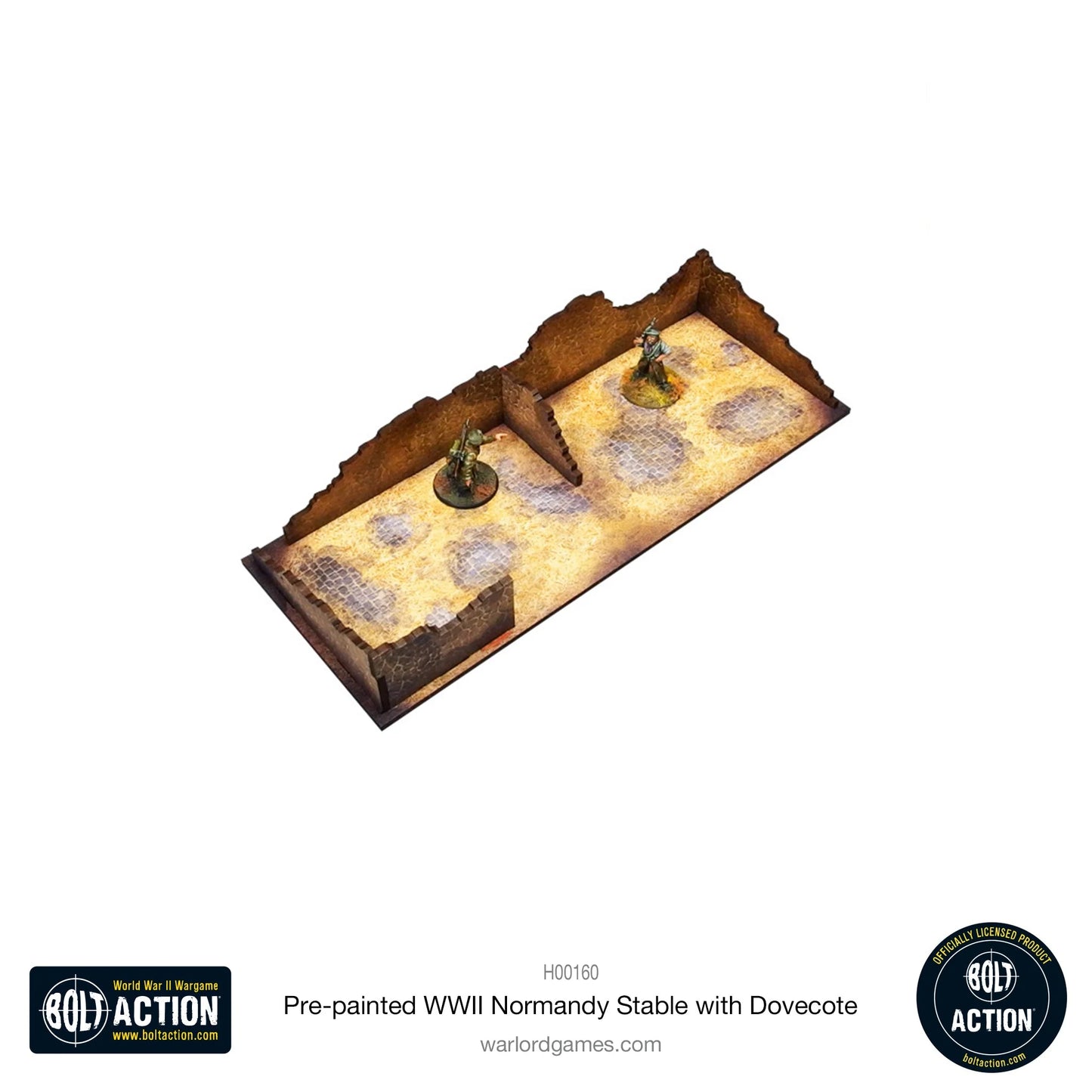 Bolt Action: Pre-painted WWII Normandy Stable with Dovecote - H00160