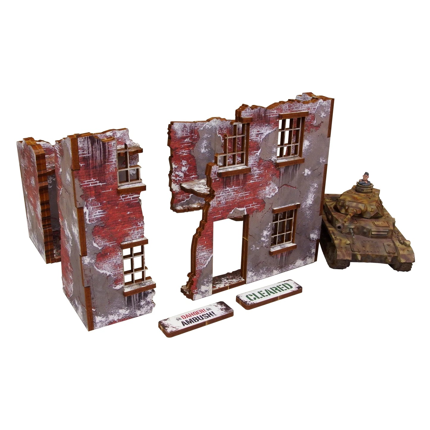 Micro Art Studio: WWII Winter Ruin 2 (Pre-painted) - H00219