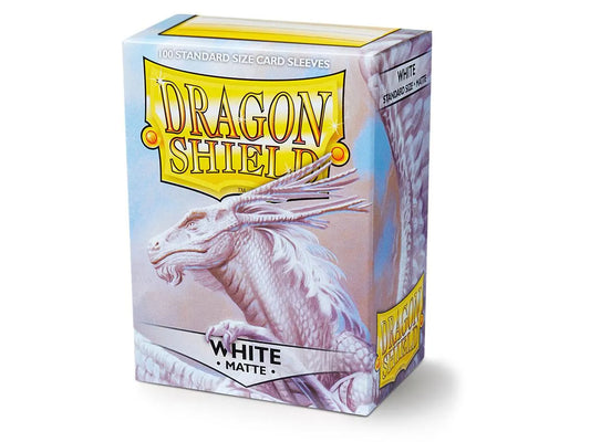 Dragon Shield Matte Sleeves - Matte White (100 Sleeves)