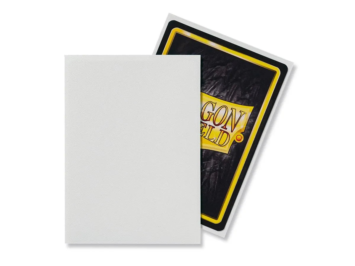 Dragon Shield Matte Sleeves - Matte White (100 Sleeves)