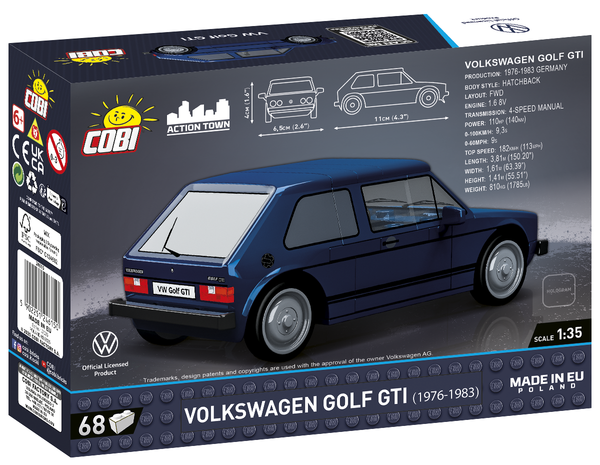 Cobi 24615 - Maßstab 1:35 - Volkswagen Golf GTI (1976-1983)