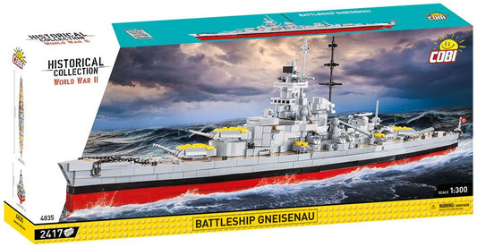 Cobi 4835 - HC WWII - Maßstab 1:300 - Battleship Gneisenau