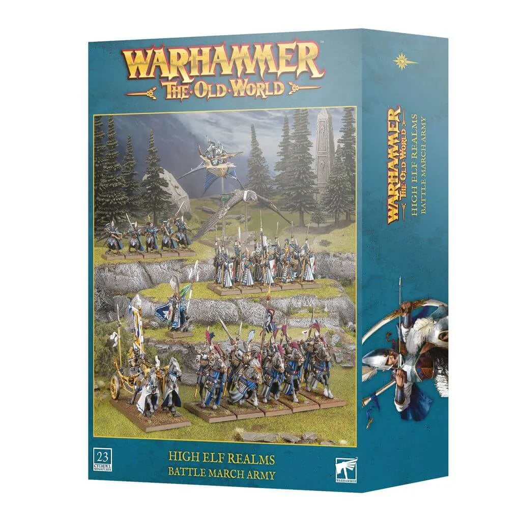 Warhammer: The Old World - Wood Elf Realms - Battle March Army High Elf Realms - 13-23