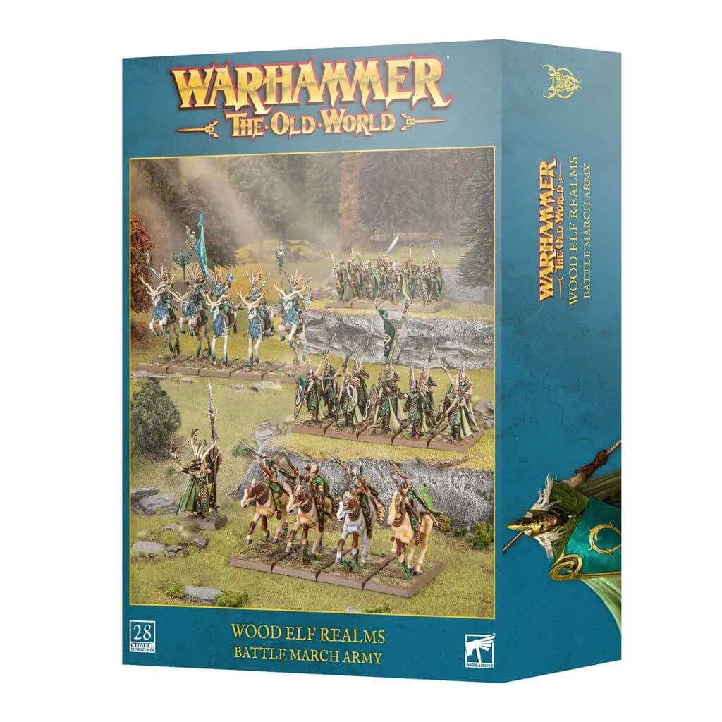 Warhammer: The Old World - Wood Elf Realms - Battle March Army Wood Elf Realms - 13-110