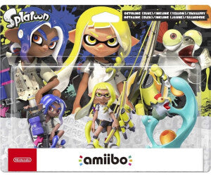 Nintendo amiibo (Splatoon Collection) Octoling (blau) + Inkling (gelb) + Salmini