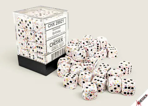 Chessex Gemini Speckled® Birthday 12mm d6 Block
