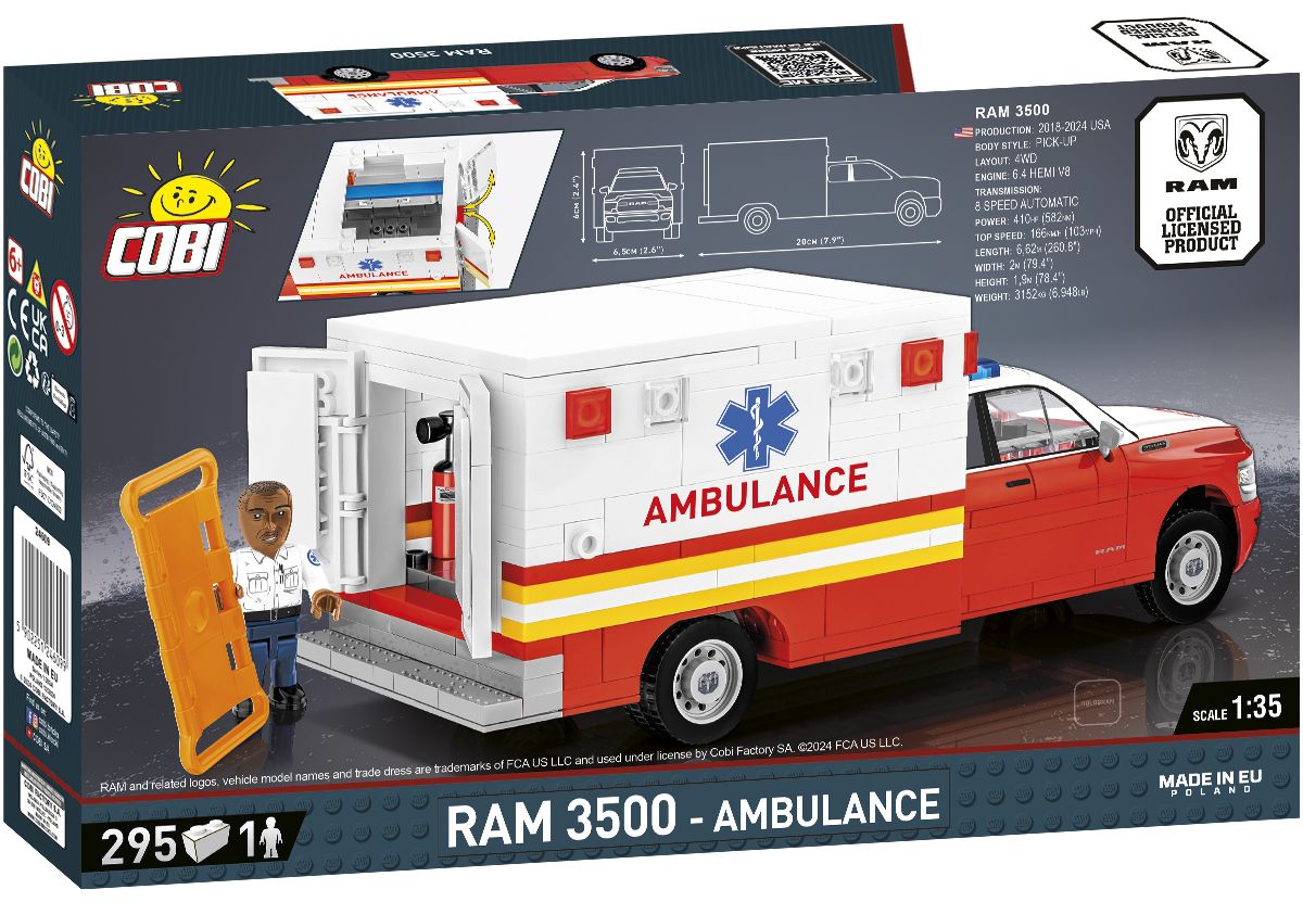 Cobi 24609 -Maßstab 1:35 - RAM 3500 - Ambulance