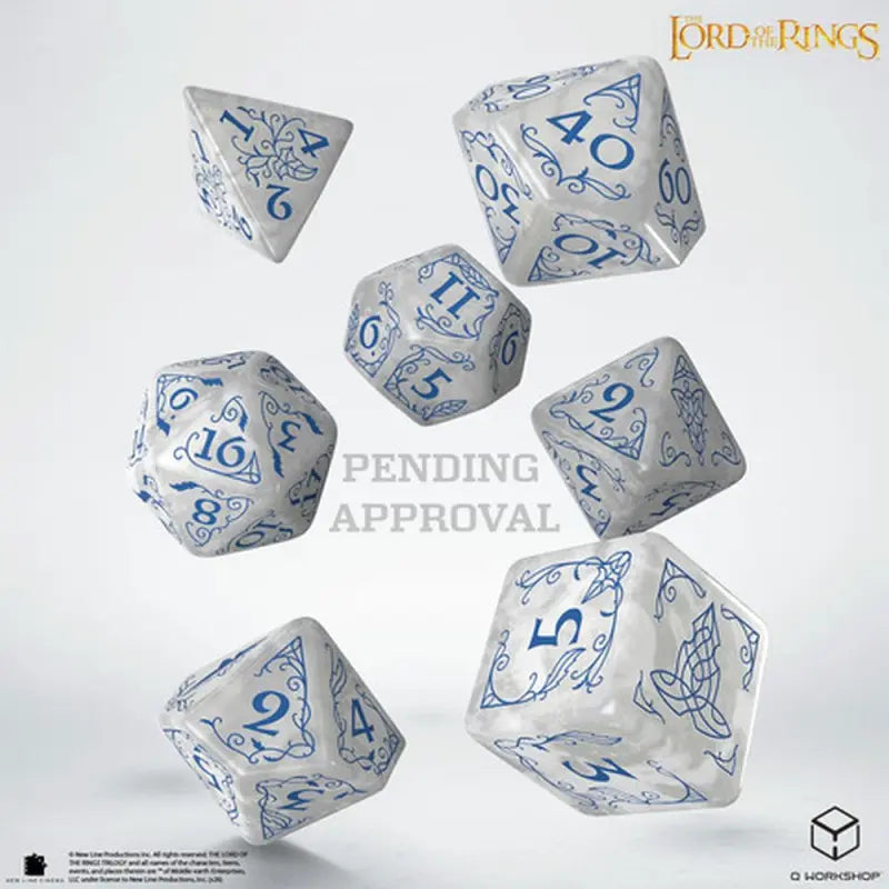 The Lord of the Rings: Rivendell Dice Set - Stone