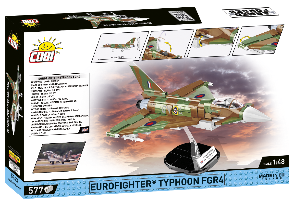 Cobi 5843 - Armed Forces - Eurofighter Typhoon FGR4 "GiNA"