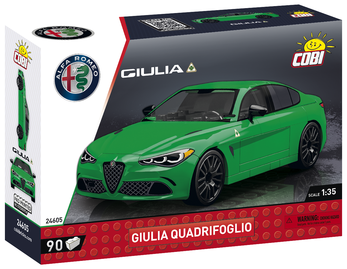 Cobi 24605 - Autos im Maßstab 1:35  - Alfa Romeo Giulia Quadrifoglio