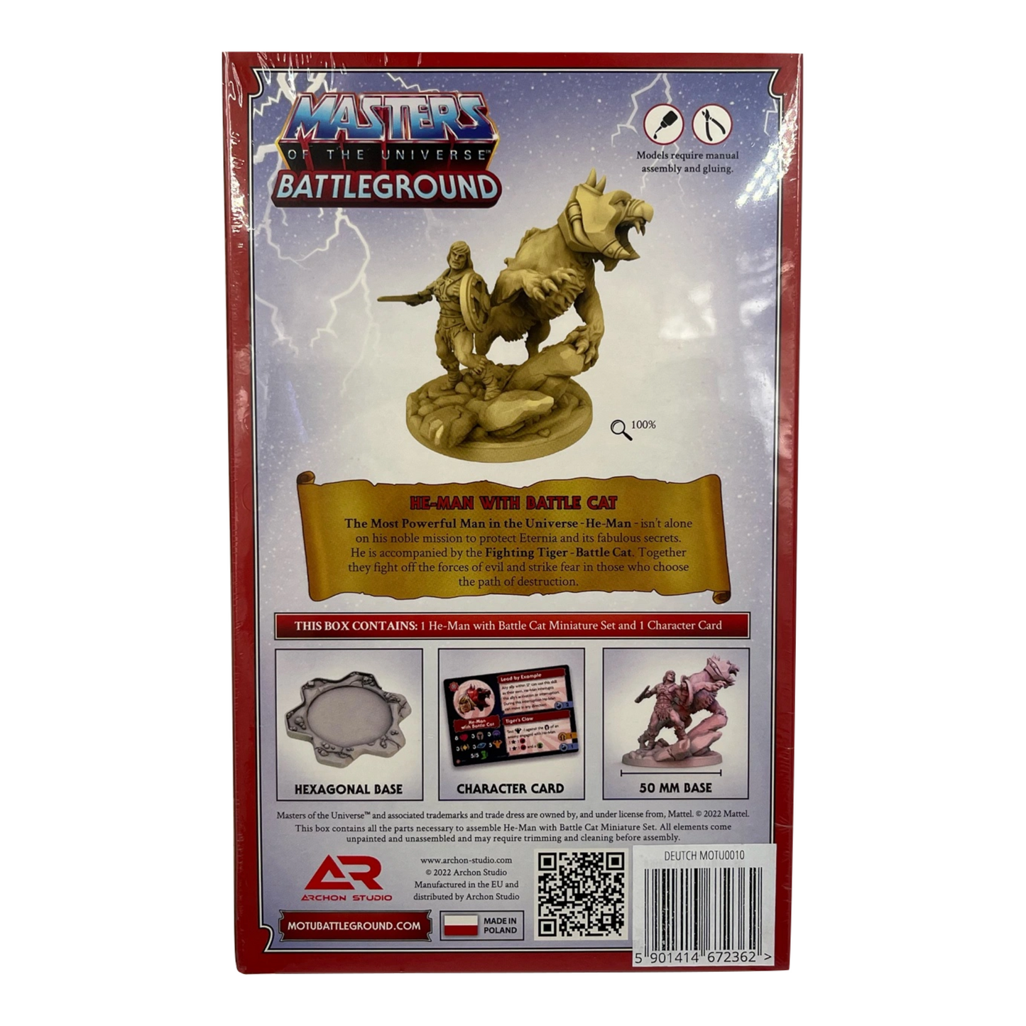 Masters of the Universe Battleground He-Man with Battle Cat Promo