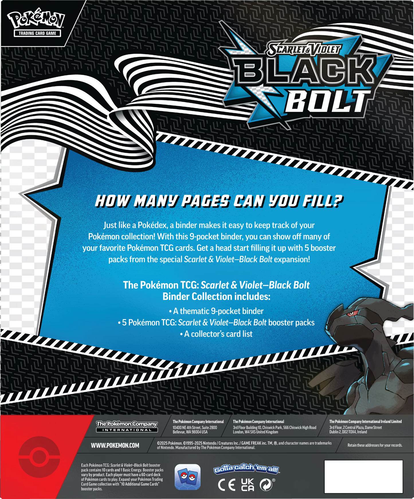 Pokémon TCG: SV10.5 Black Bolt - Binder Collection (POK10039ZSV)