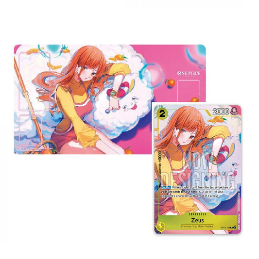 One Piece Card Game - Official Playmat Bandai Card Games Fest 24-25 Edition Nami/Zeus OP11-106