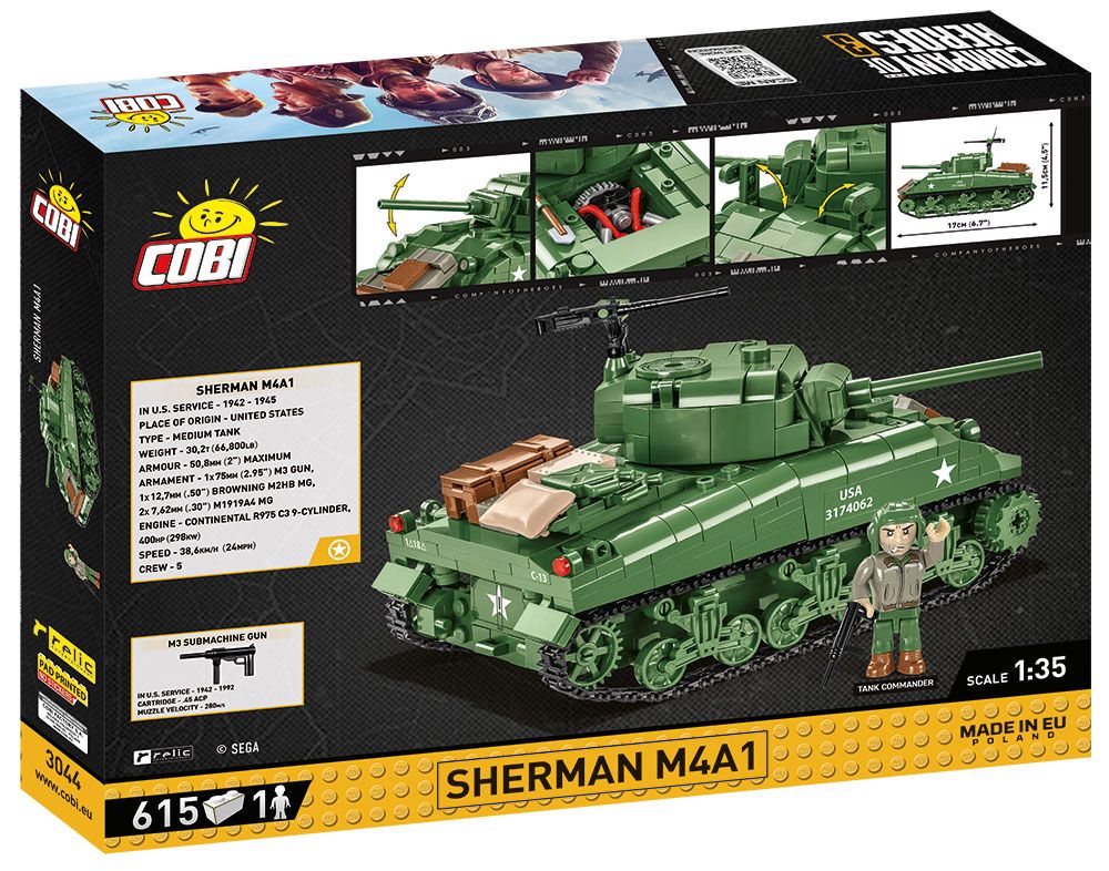 Cobi 3044 - Company of Heroes - Sherman M4A1