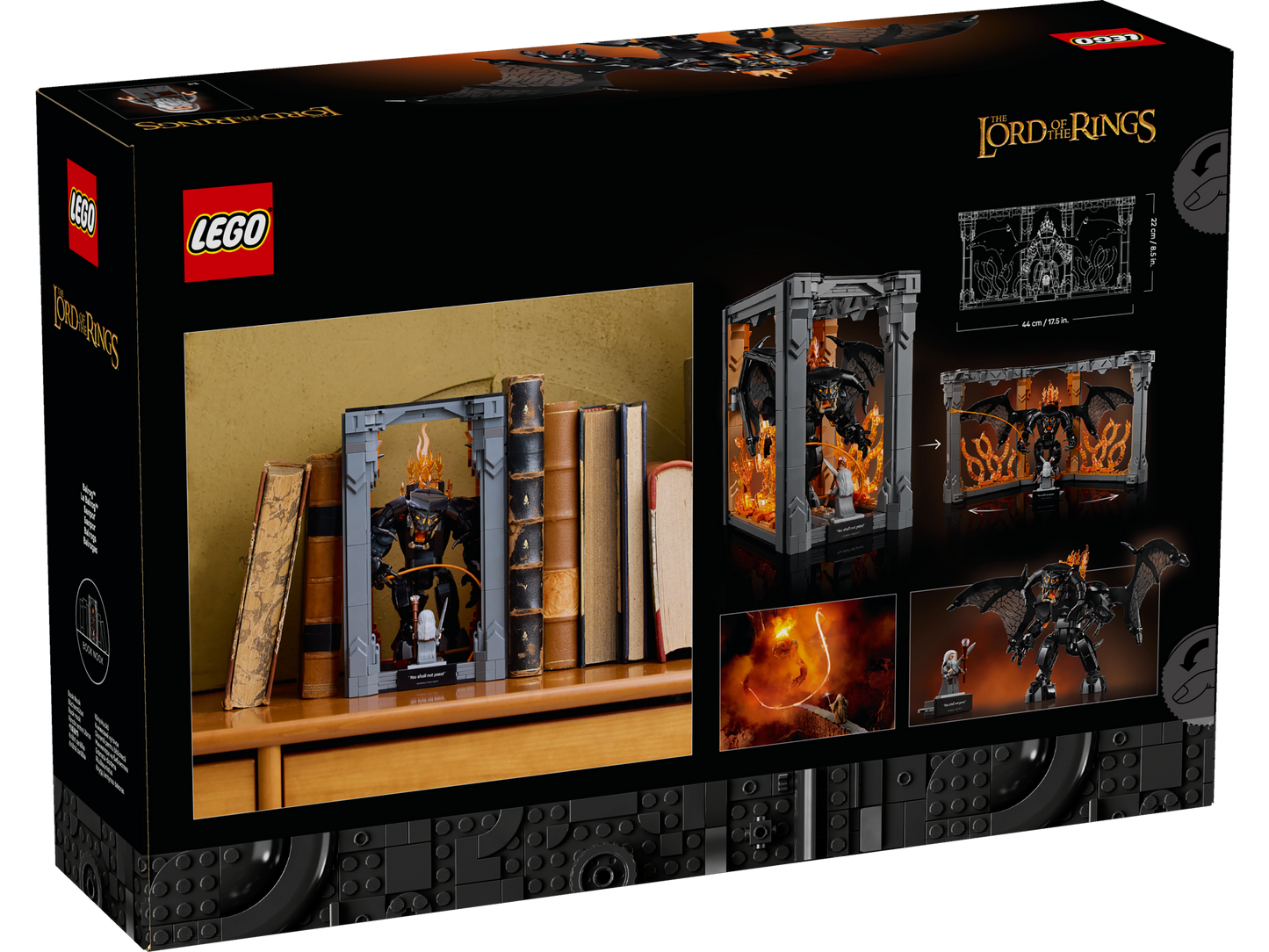 LEGO® Icons 10367 Der Herr der Ringe: Balrog™ Bücherstütze