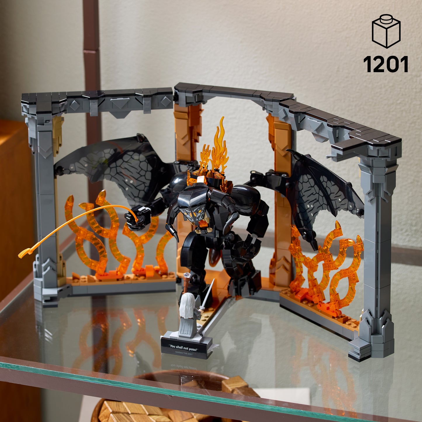 LEGO® Icons 10367 Der Herr der Ringe: Balrog™ Bücherstütze