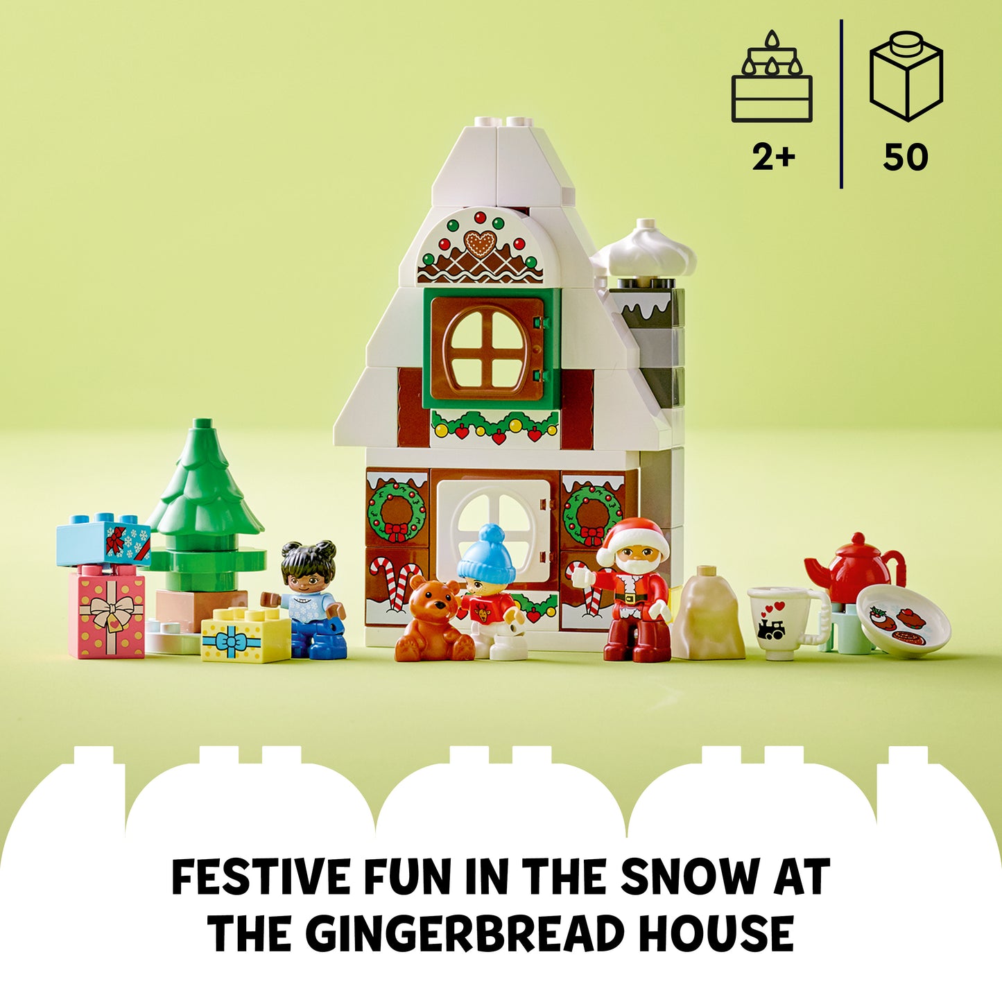 LEGO® Duplo 10976 Lebkuchenhaus mit Weihnachtsmann