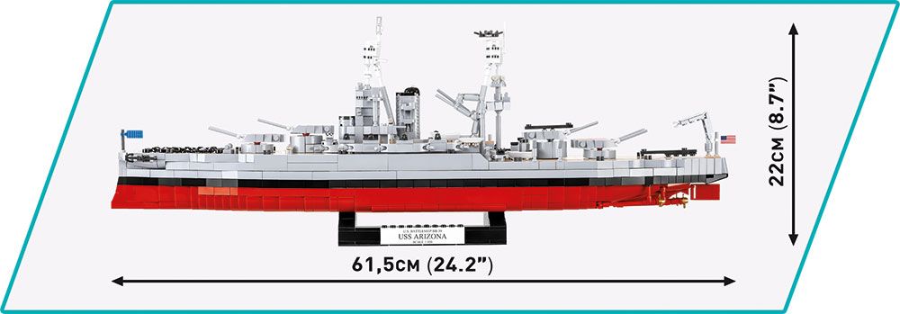 Cobi 4843 - Historical Collection - USS Arizona (BB-39)