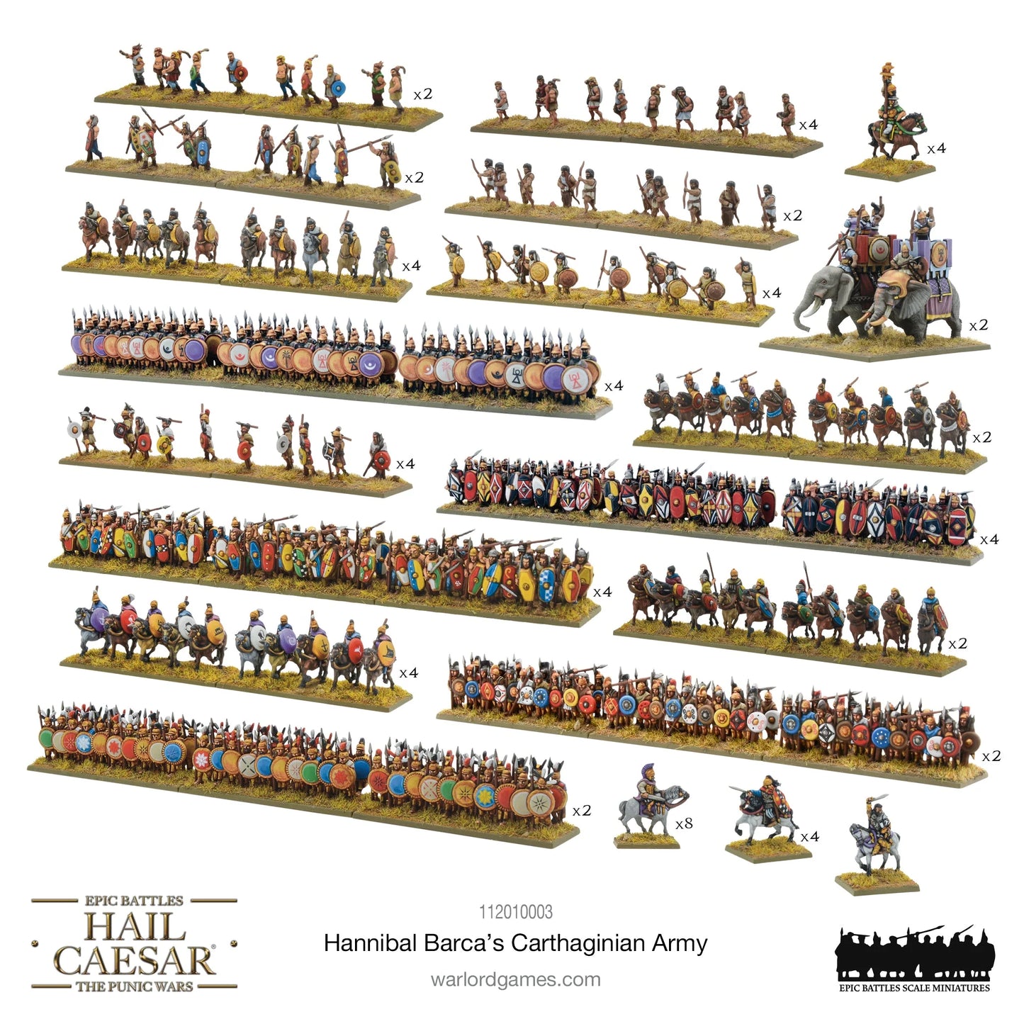 Hail Caesar Epic Battles: Hannibal Barca's Carthaginian Army - 112010003