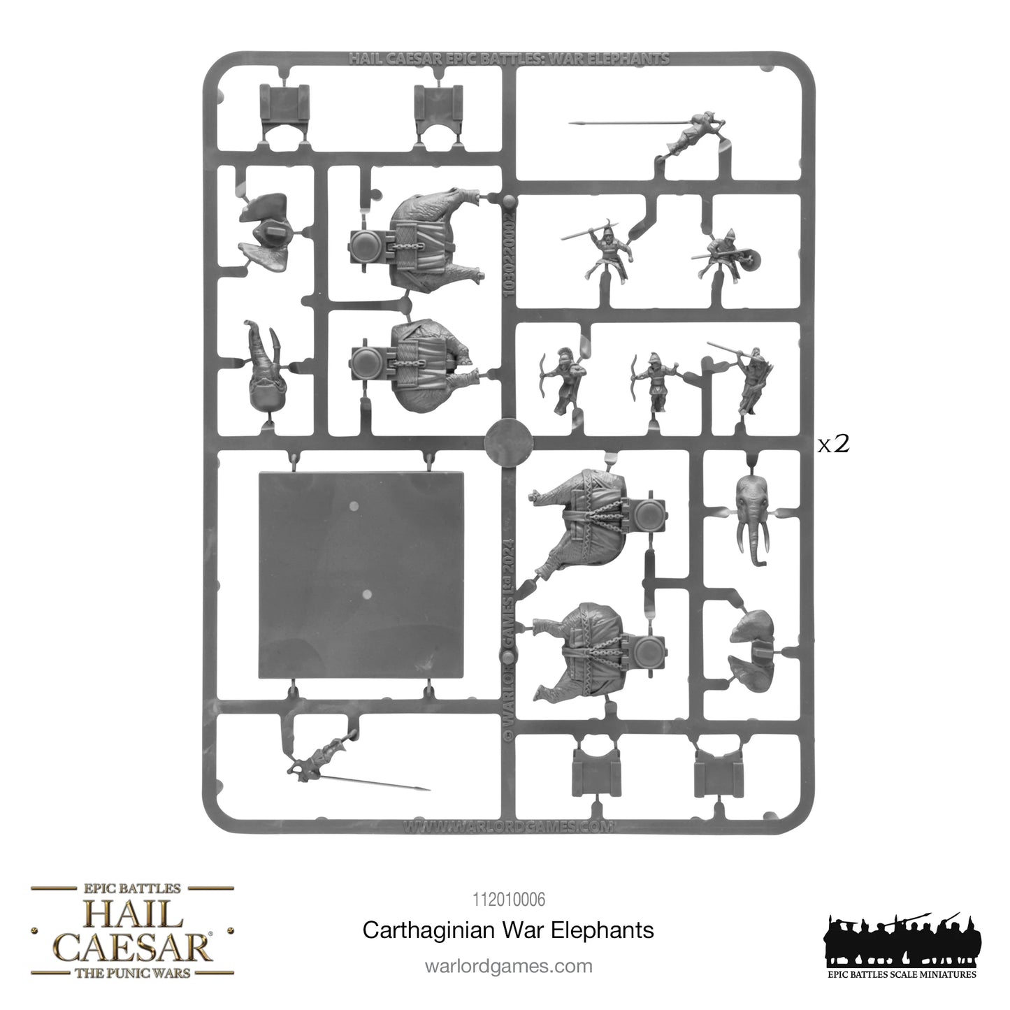 Hail Caesar Epic Battles: Carthaginian War Elephants - 112010006