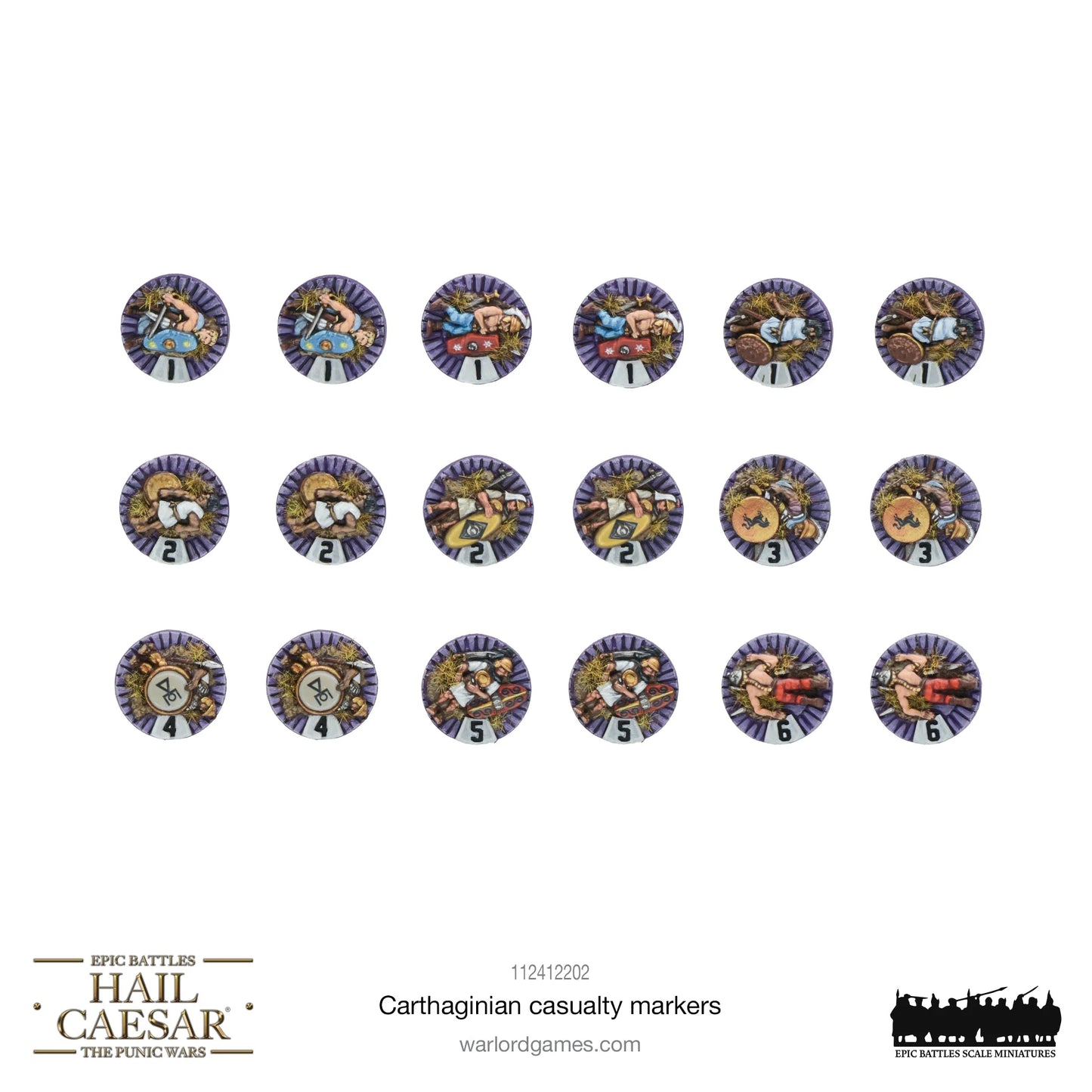 Hail Caesar Epic Battles: Carthaginian Casualty Markers - 112412202