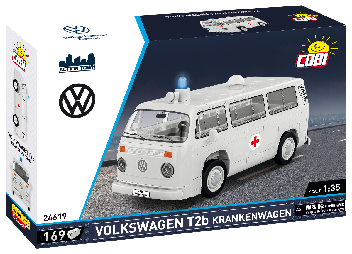 Cobi 24617 - Maßstab 1:35 - Volkswagen T2b Krankenwagen