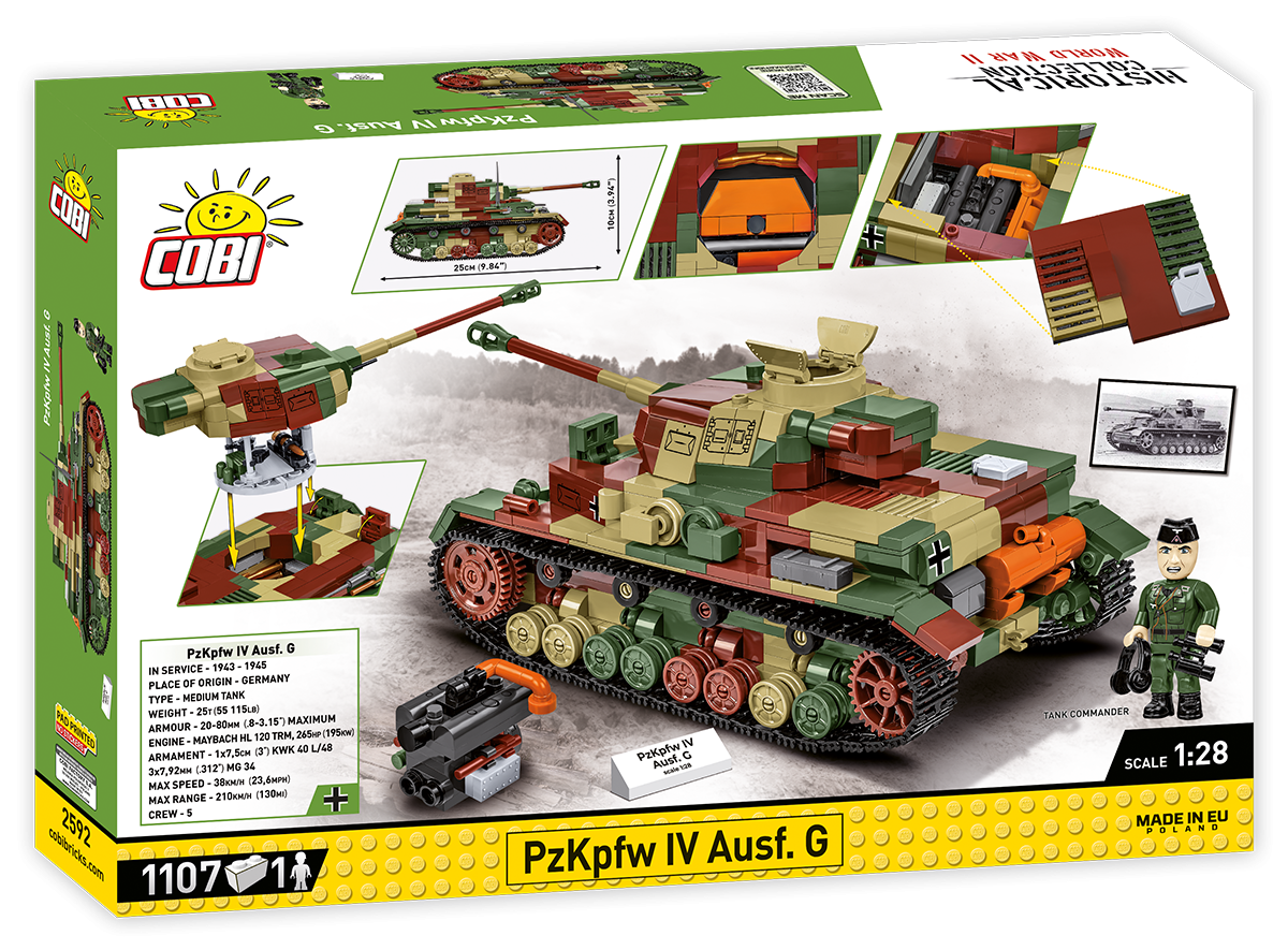 Cobi 2592 - HC WWII - Maßstab 1:28 - PzKpfw IV Ausf. G