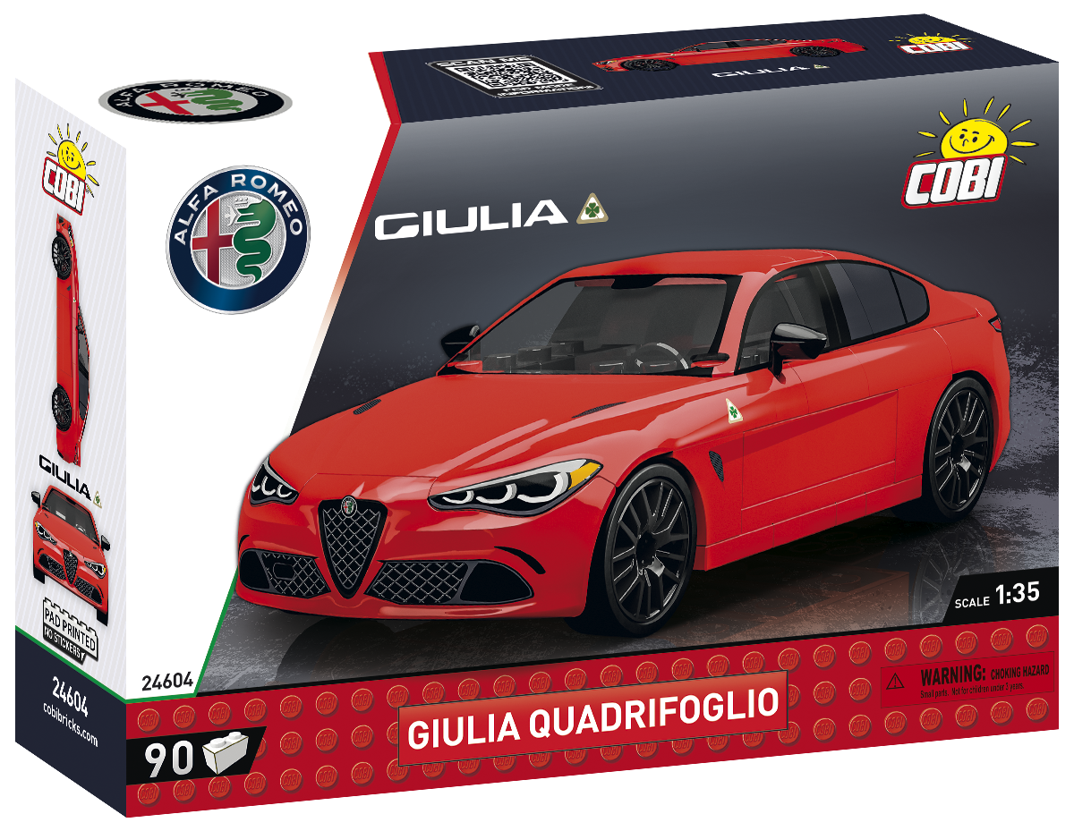 Cobi 24604 - Autos im Maßstab 1:35  - Alfa Romeo Giulia Quadrifoglio