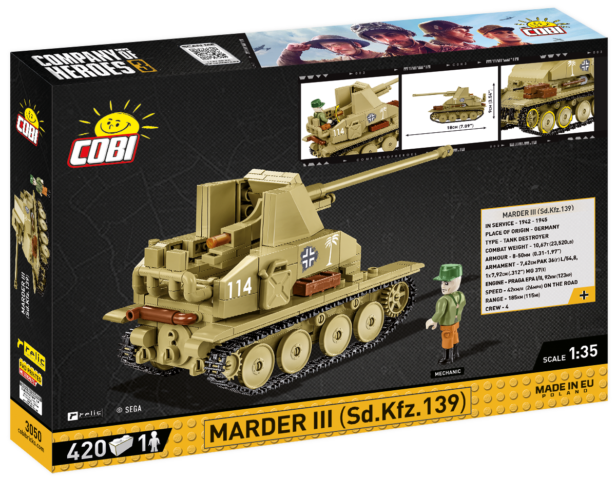 Cobi 3050 - Company of Heroes 3 - Marder III Sd.Kfz.139