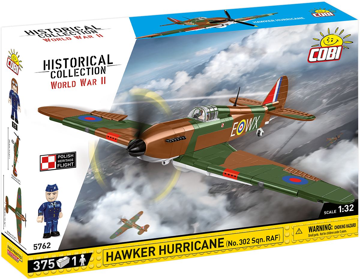 Cobi 5762 - HC WWII - Maßstab 1:32 - Hawker Hurricane (No.302 Sqn.RAF)
